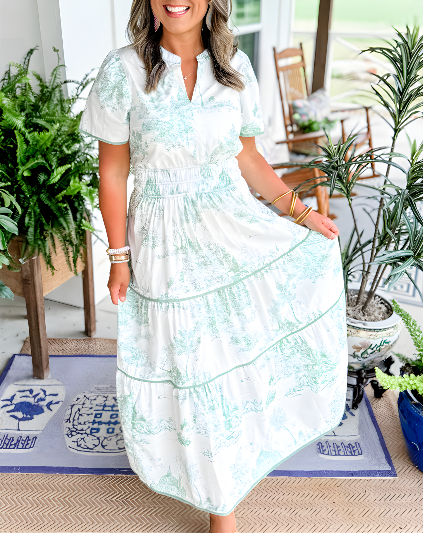 Eliza | Parisienne Bloom Maxi Jurk