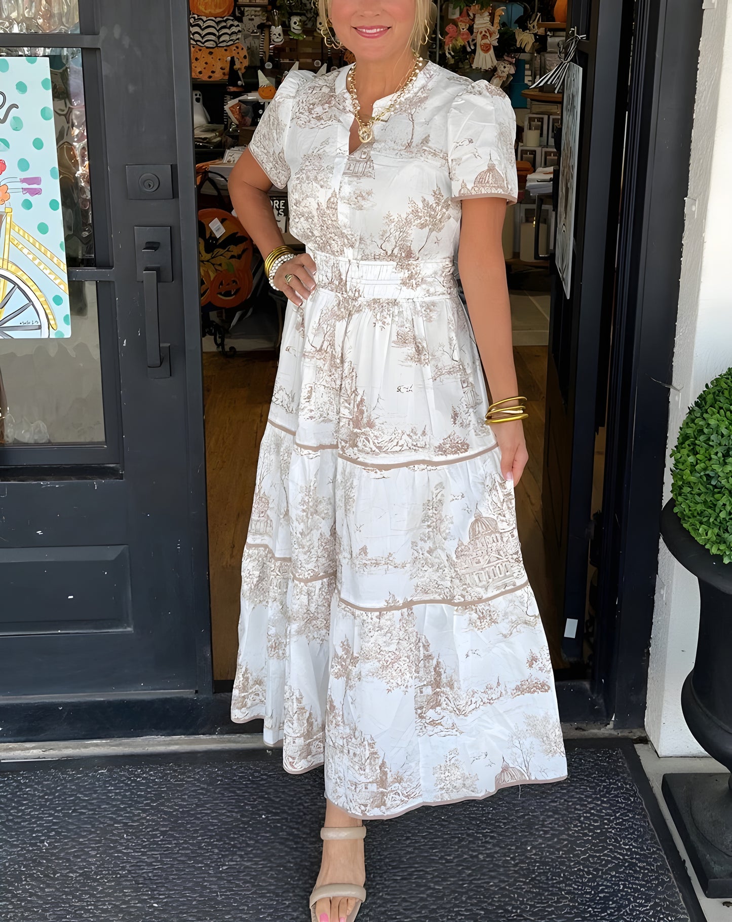 Eliza | Parisienne Bloom Maxi Jurk