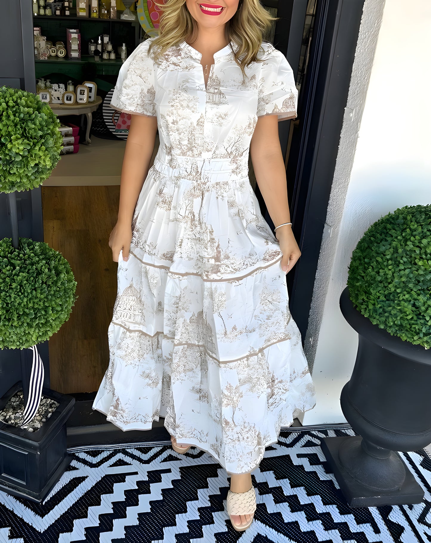Eliza | Parisienne Bloom Maxi Jurk