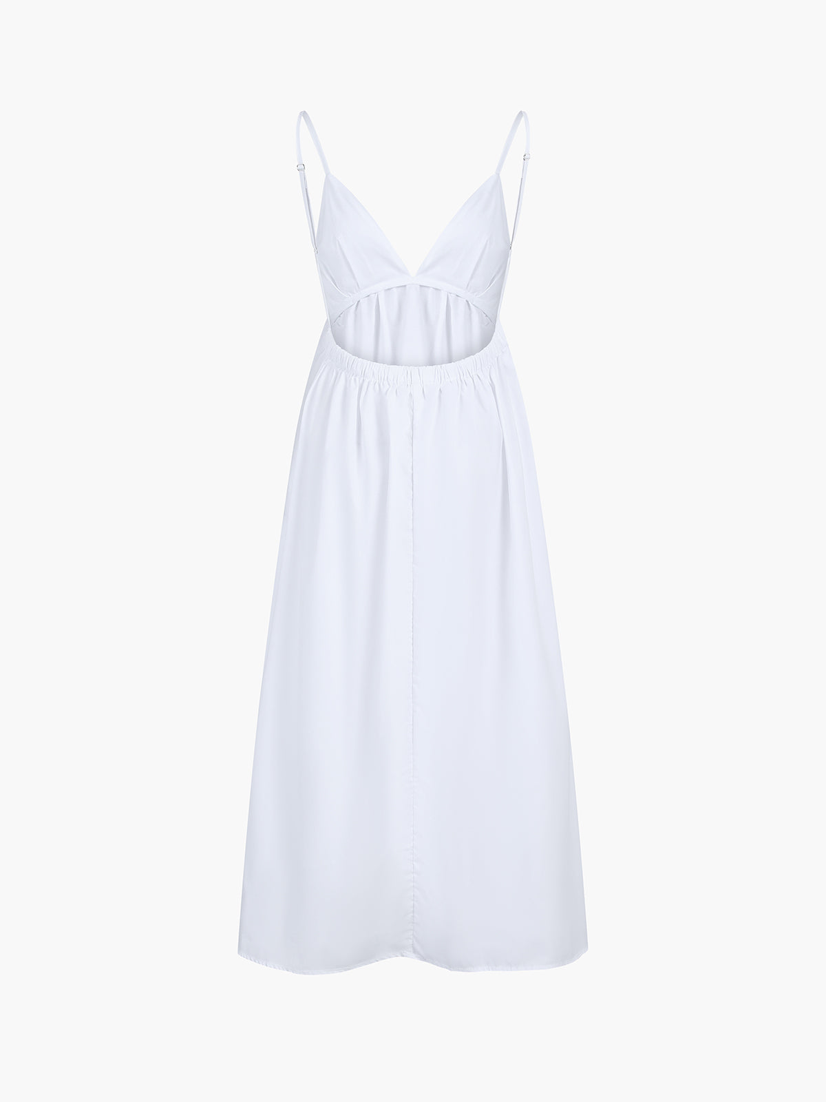 Luchtige zomerse jurk met open rug