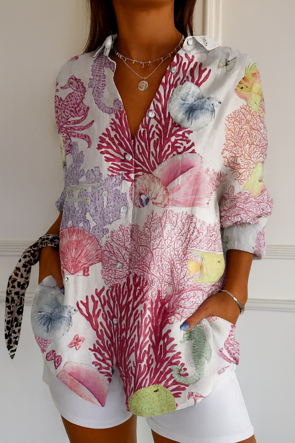 Maia | Elegante Herfstblouse met Bloemenprint
