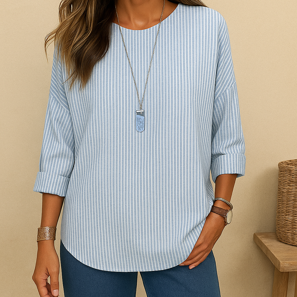 Comfort Chic | Rhea Gestreepte Tuniekblouse