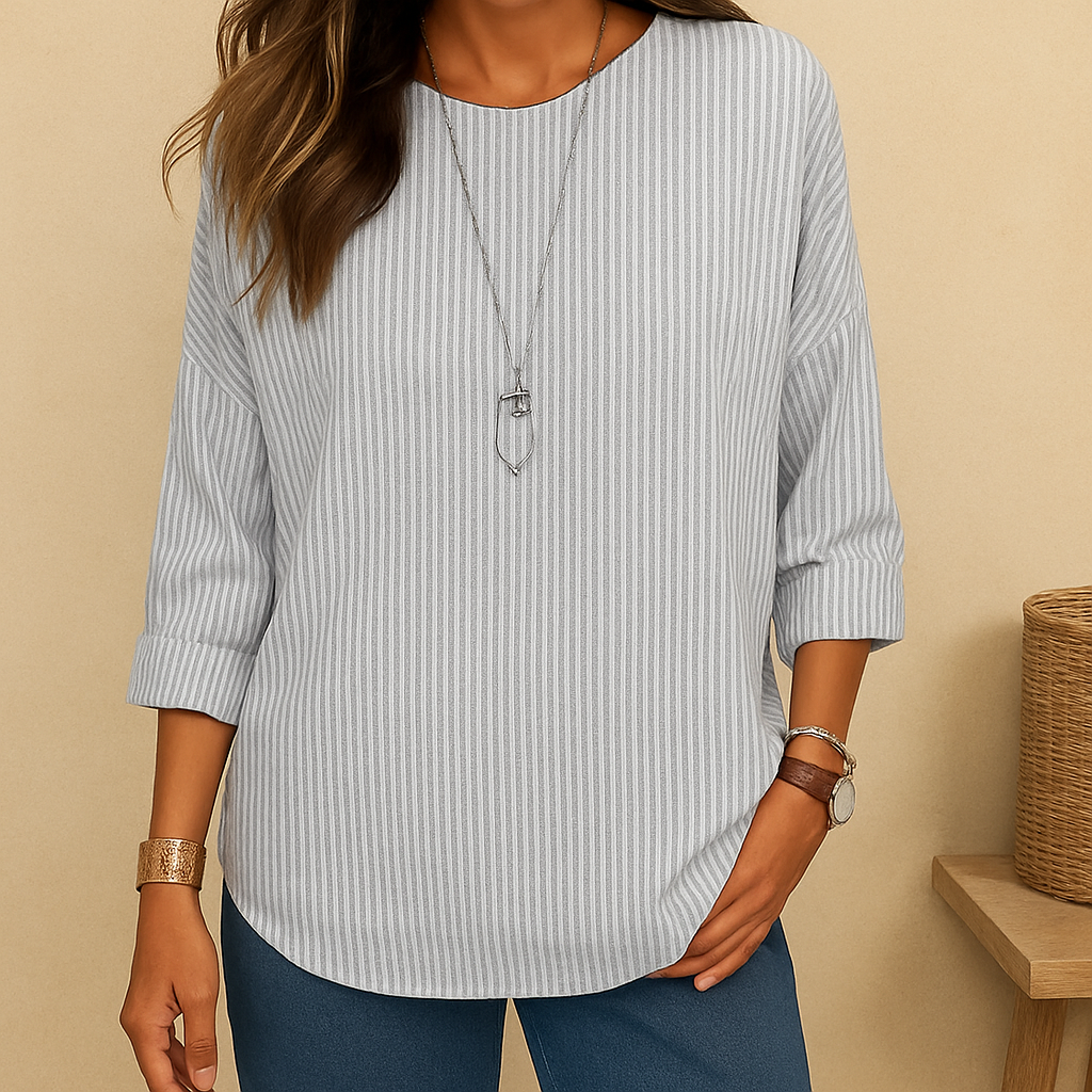 Comfort Chic | Rhea Gestreepte Tuniekblouse
