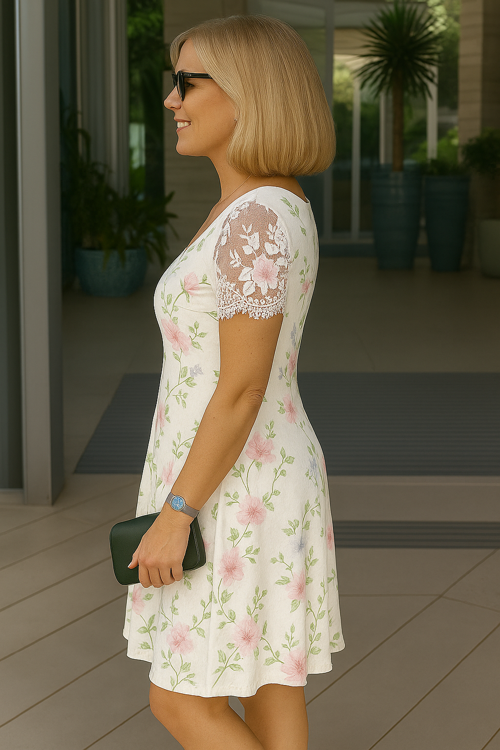 Amalie | Elegante Zomerjurk met Kantaccenten