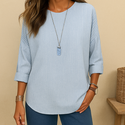Comfort Chic | Rhea Gestreepte Tuniekblouse