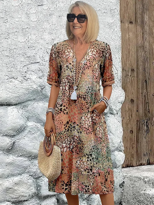 Boho mozaïek jurk