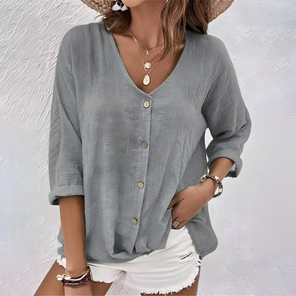 Zomer T-shirt met V-hals